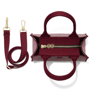 Madison Mini Handbag seen from above with shoulder strap