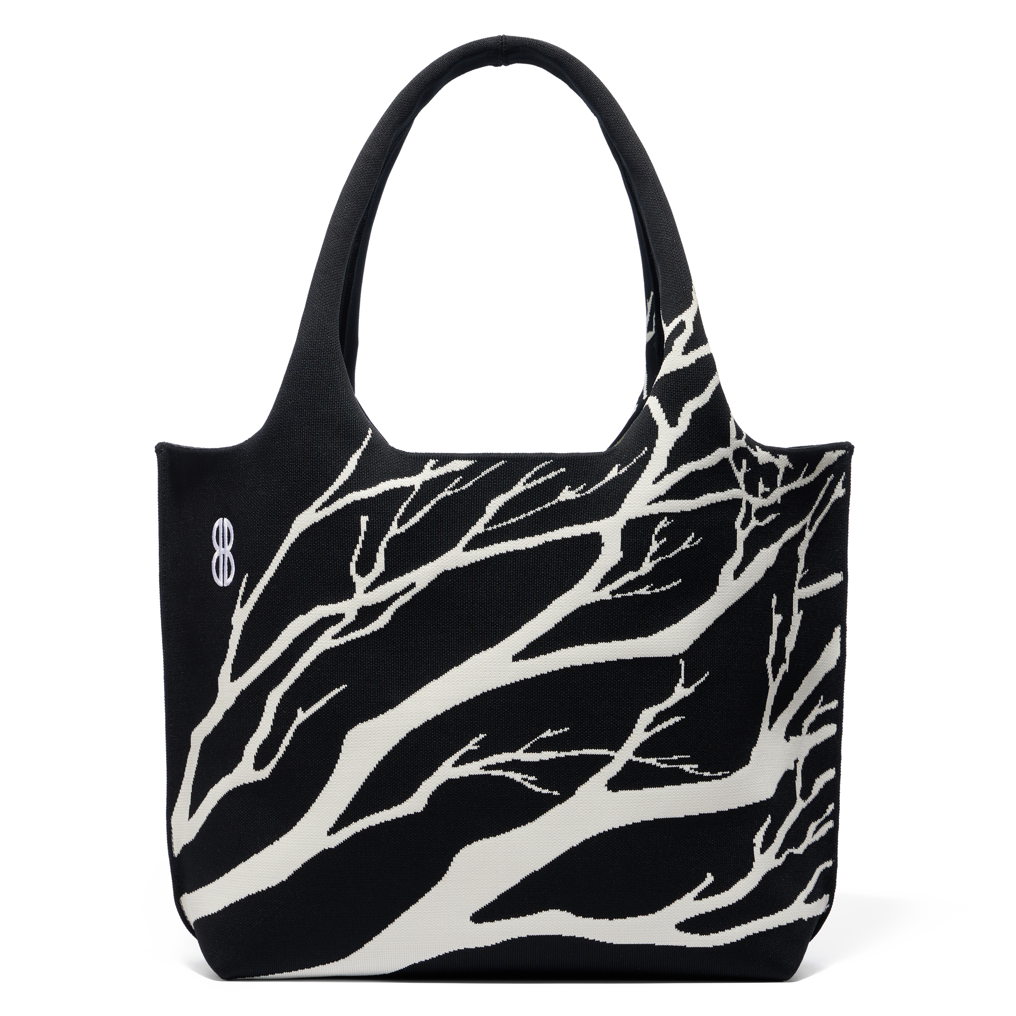 Sutton City Tote - Black Tree Branches seen from the other front