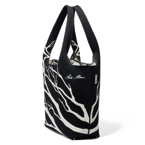 Sutton City Tote - Black Tree Branches with pouch - Large