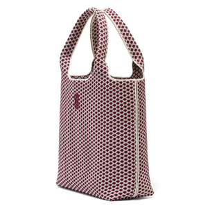 Sutton City Tote - Wine Diamond seen from the side