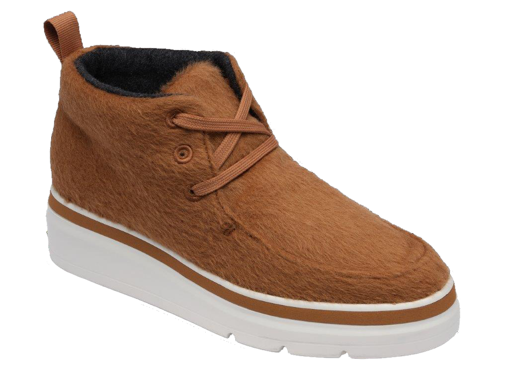 Mid Top Wool Sneaker seen from the front - Buckthorn