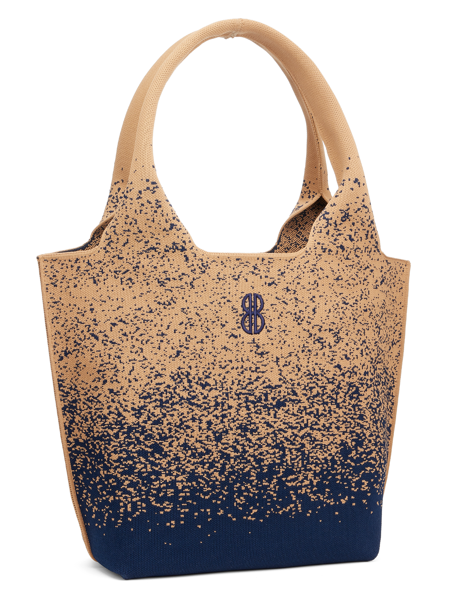 Sutton City Tote - Navy Buckthorn Sprinkle seen from the other front