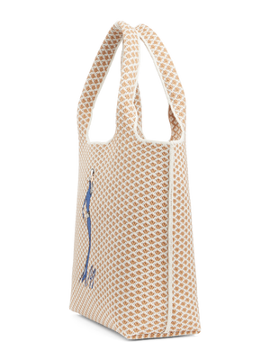 Sutton City Tote - Buckthorn Diamond seen from the side