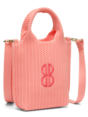 Sutton City Tote - Peach Stripe seen from the other front