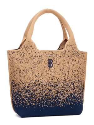 Sutton City Tote - Navy Buckthorn Sprinkle seen from the other front