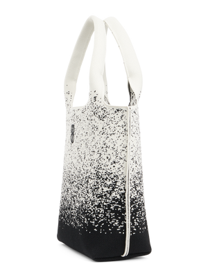 Sutton City Tote - Black Sprinkle seen from the side