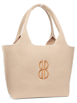 Sutton City Tote - Buckthorn Diamond Monogram seen from the other front