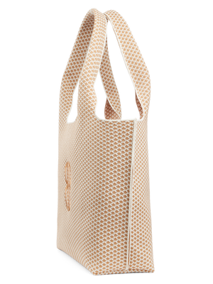 Sutton City Tote - Buckthorn Diamond Monogram seen from the side