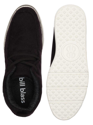 Mid Top Wool Sneaker and sole seen from above - Black