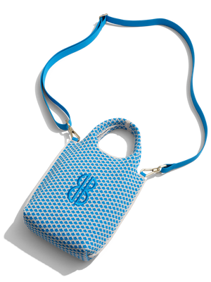 Sutton City Tote - Blue Diamond lying on the floor