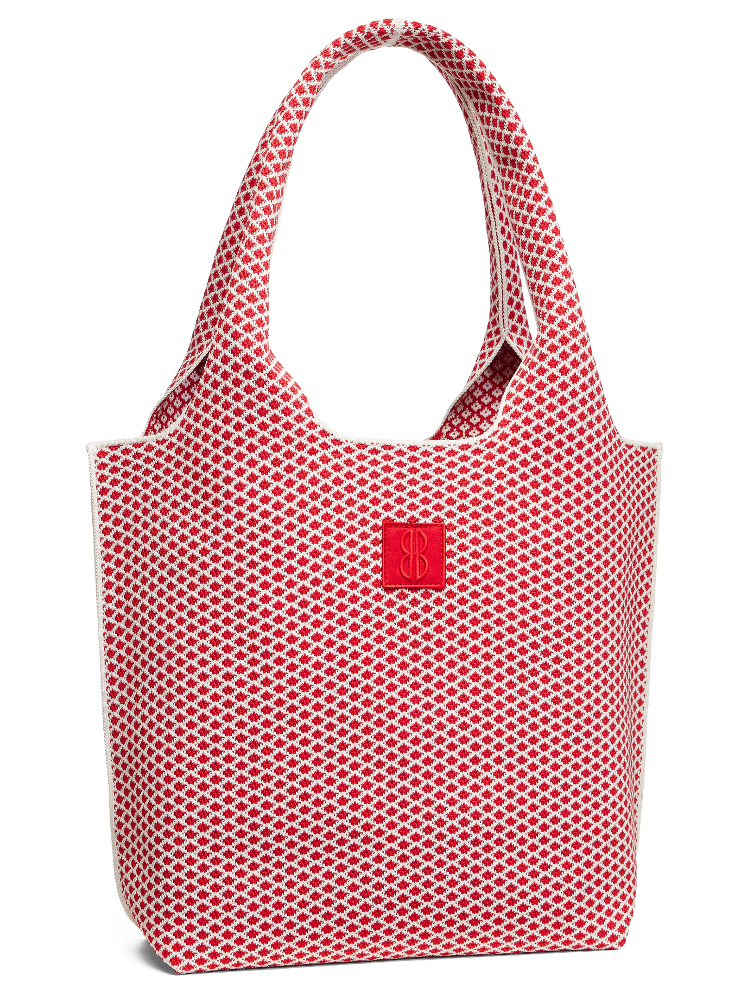 Red Diamond Tote seen from the front