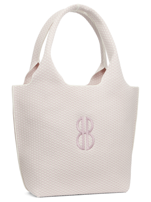 Sutton City Tote - Petal Pink Diamond Monogram seen from the other front