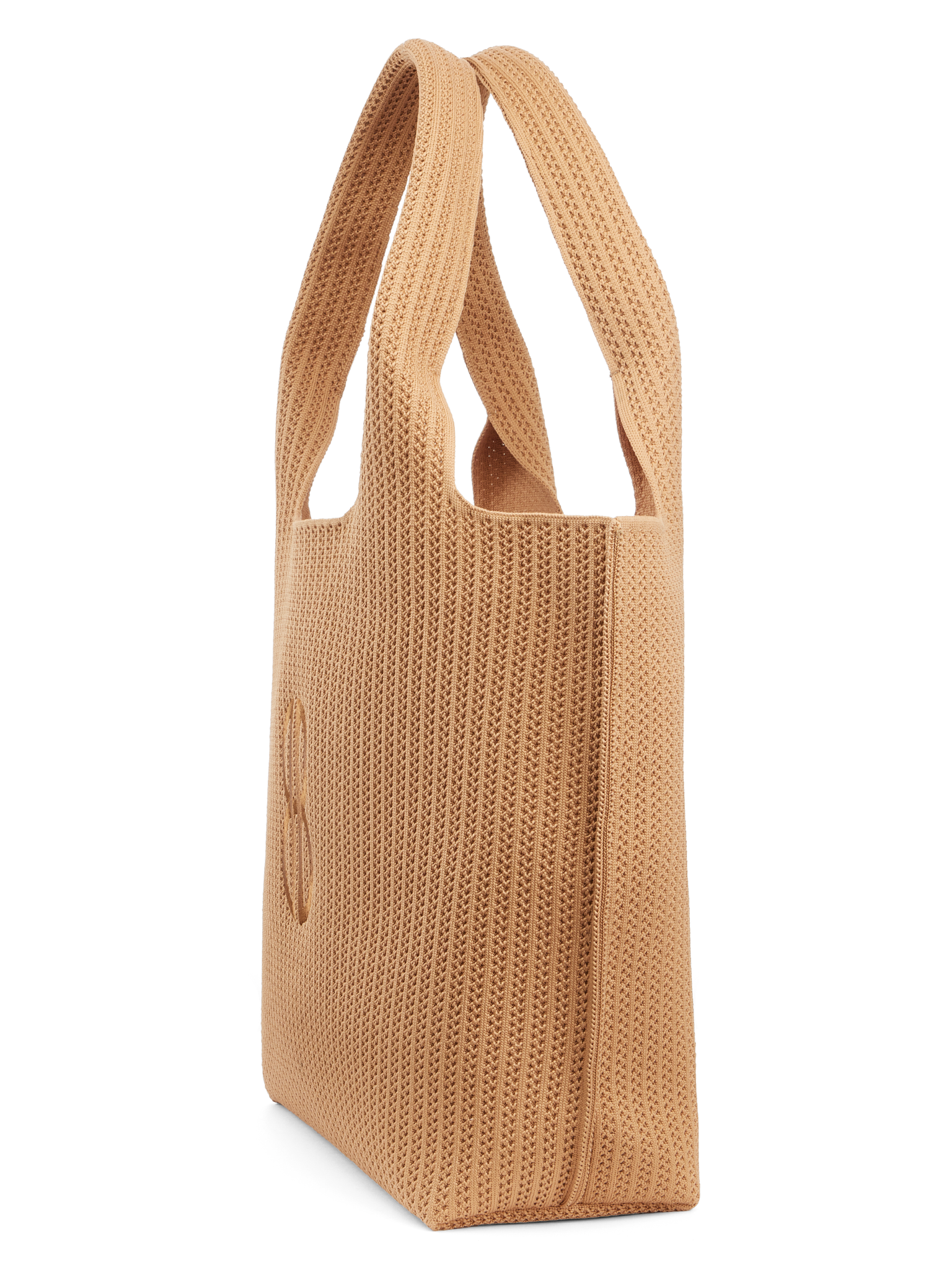 Sutton City Tote - Buckthorn Stripe Monogram seen from the side