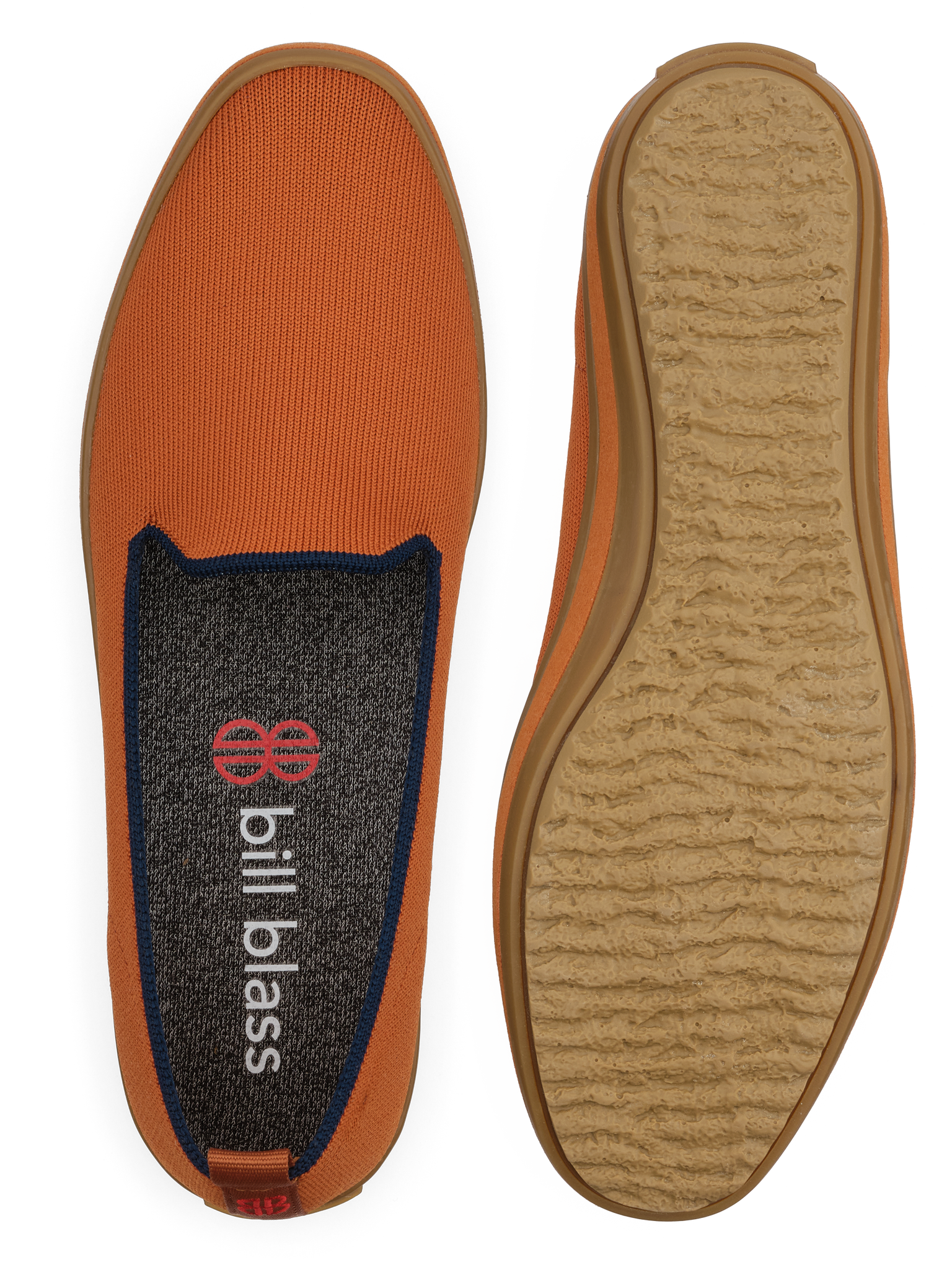 Sutton Knit Slip On and sole seen from above - Clay