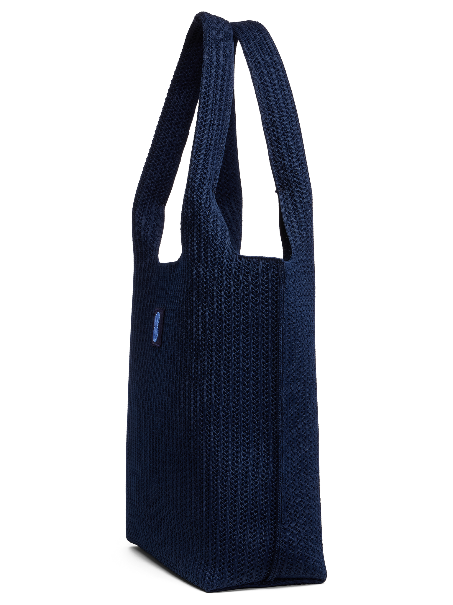 Navy Stripe Tote seen from the front