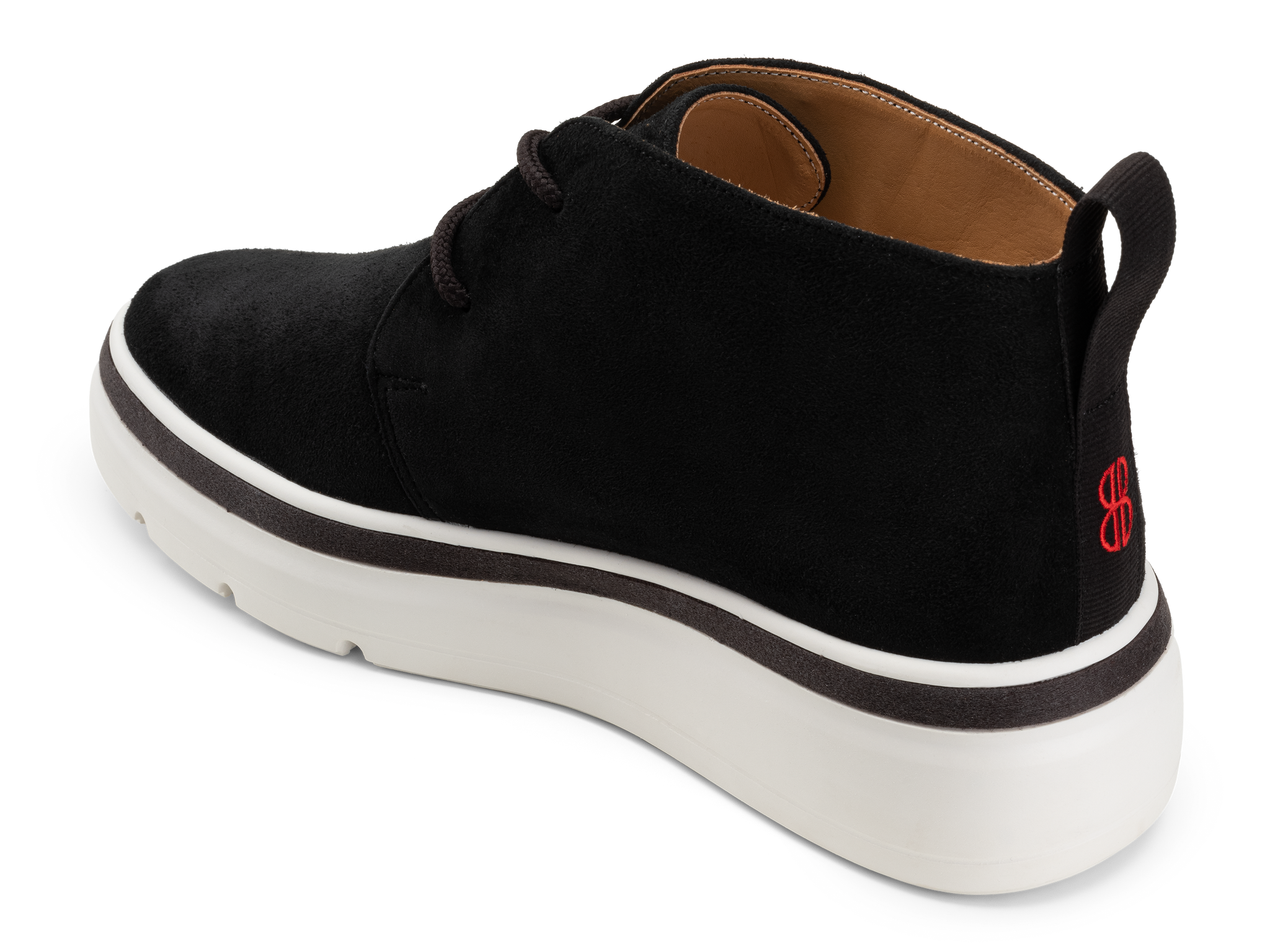 Mid Top Sneaker seen from behind - Black