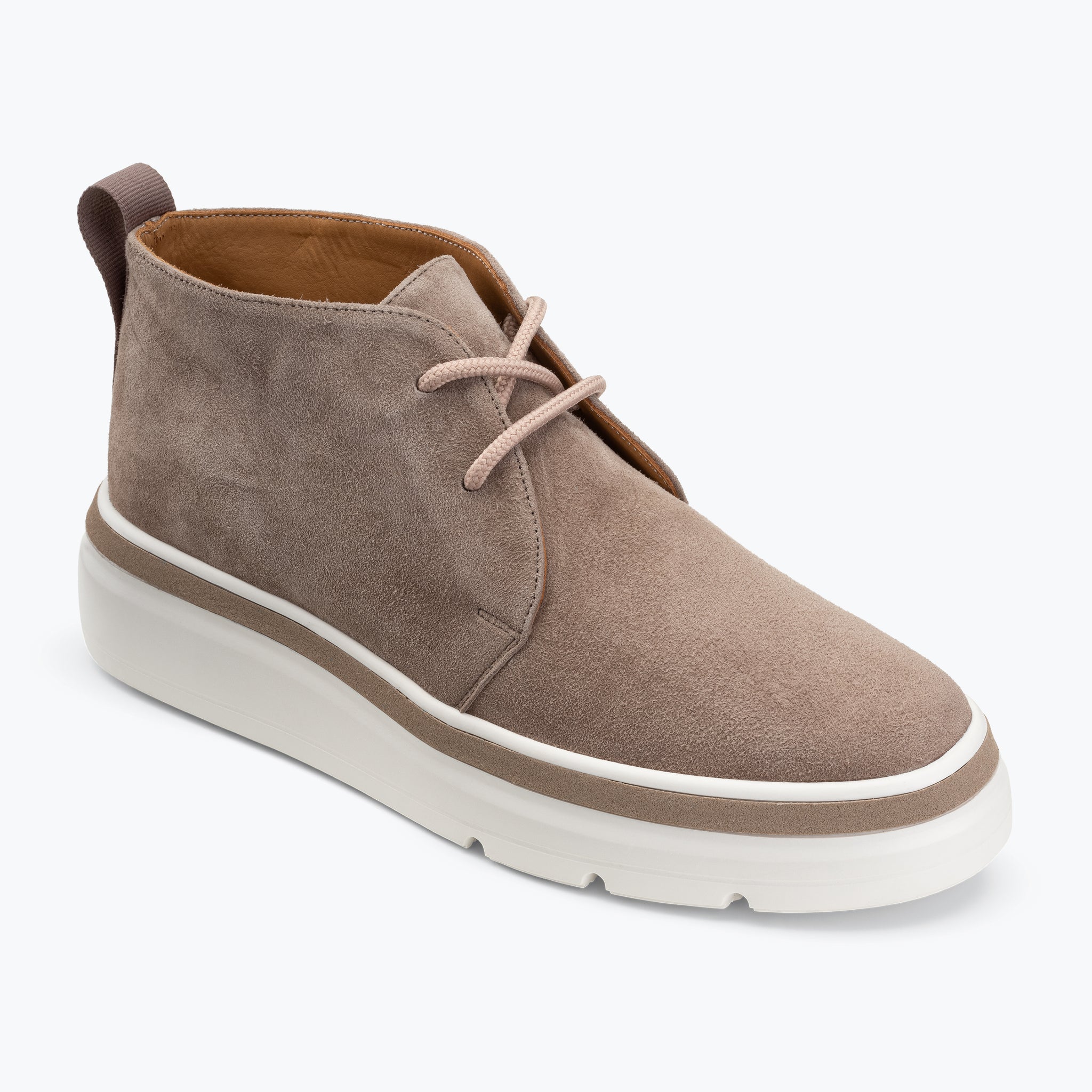 Mid Top Sneaker seen from the front - Stone Grey