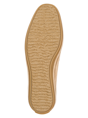 Sutton Suede Slip On and sole seen from above - Nude