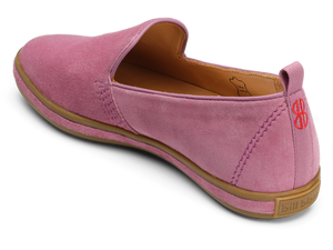 Sutton Suede Slip On seen from behind - Orchid