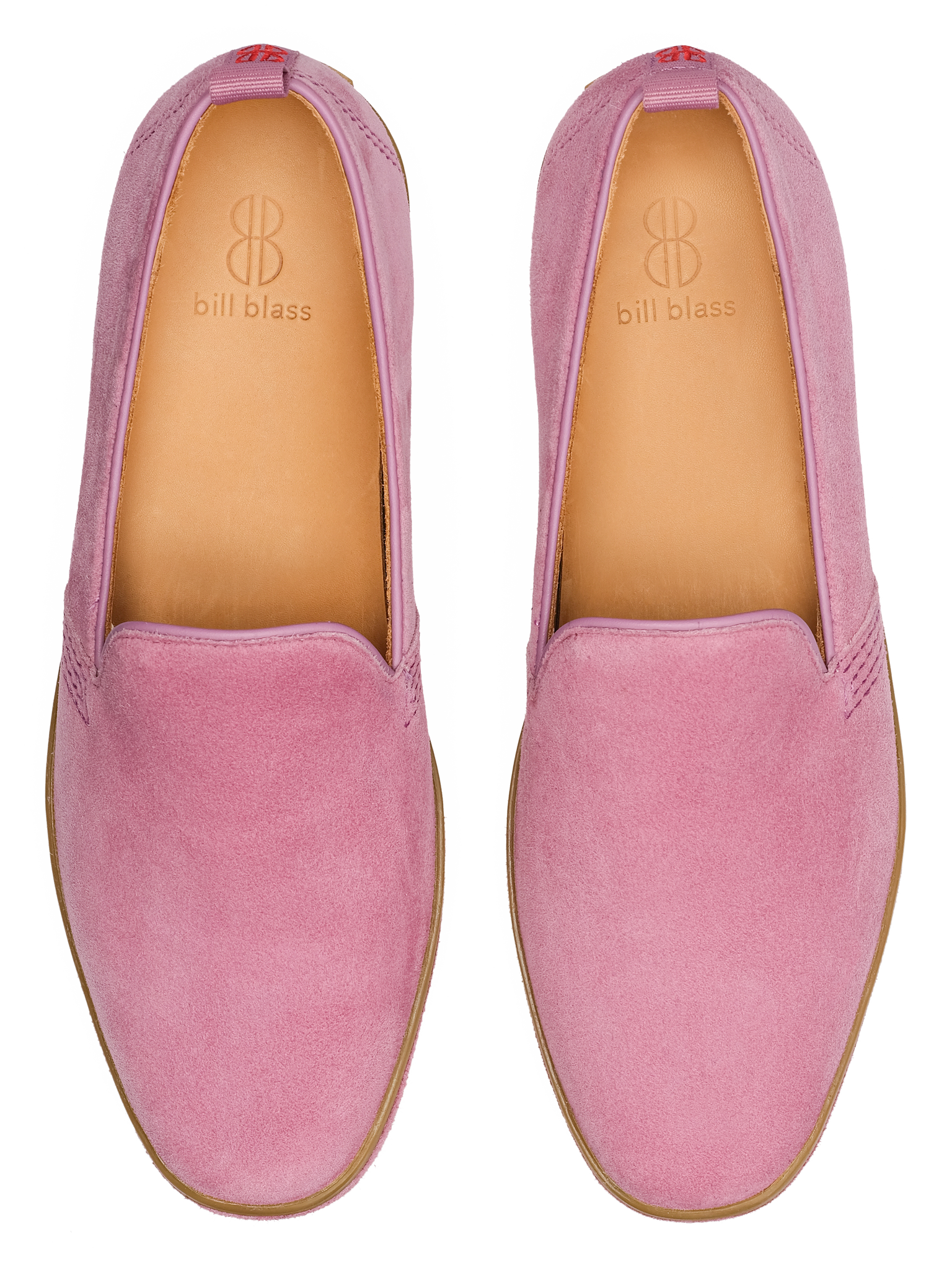 Sutton Suede Slip On seen from above - Orchid