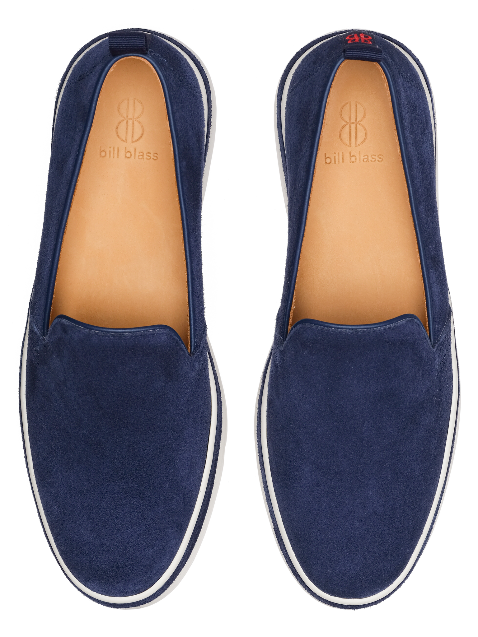 Sutton Suede Sneaker seen from above - Blueberry