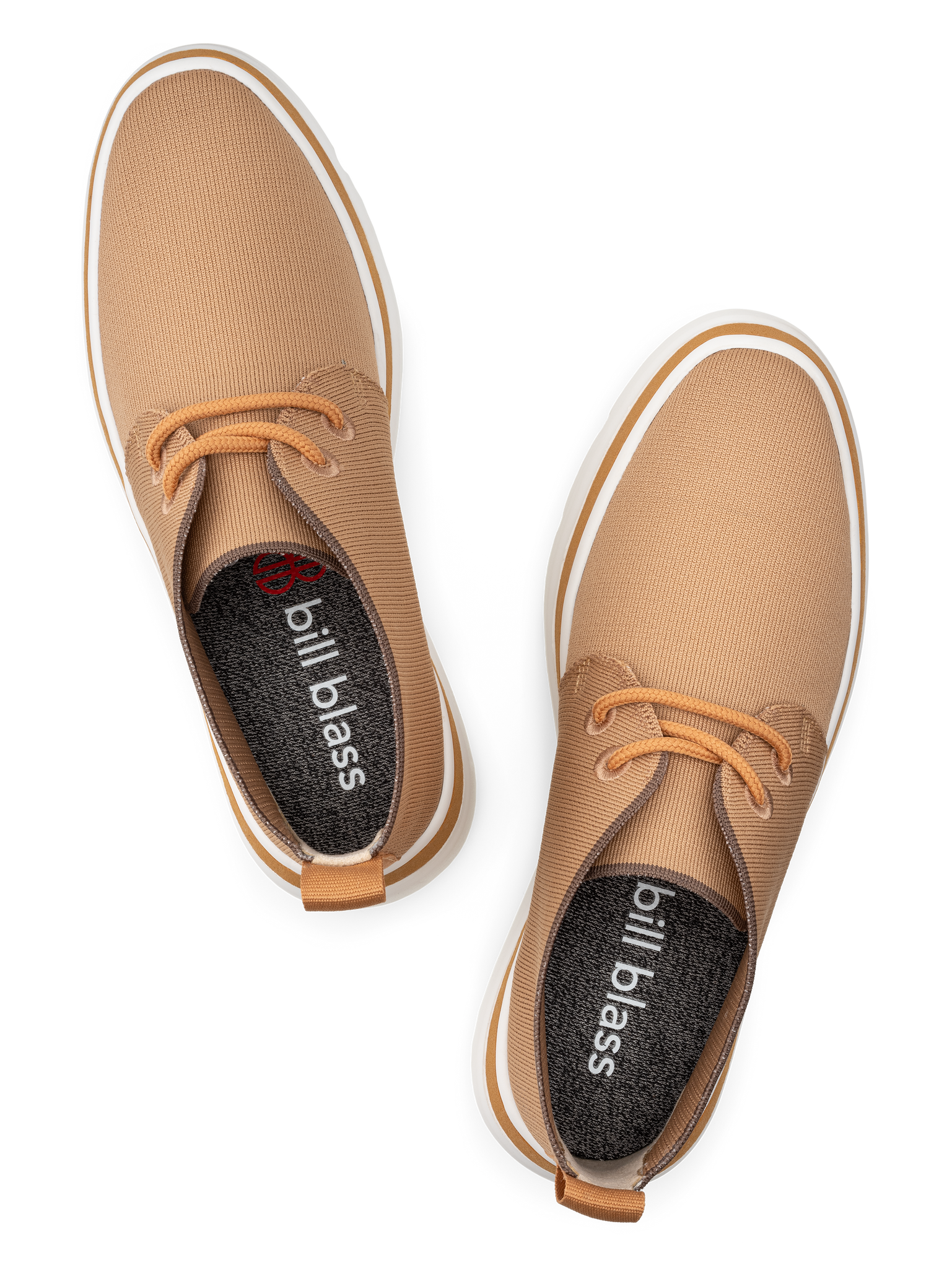 Mid Top Knit Sneaker seen from above - Buckthorn