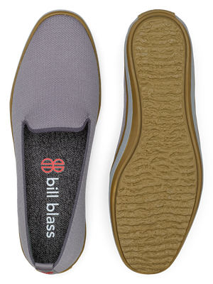 Sutton Knit Slip On and sole seen from above - Mist