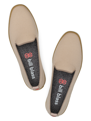 Sutton Knit Slip On seen from above - Oatmeal