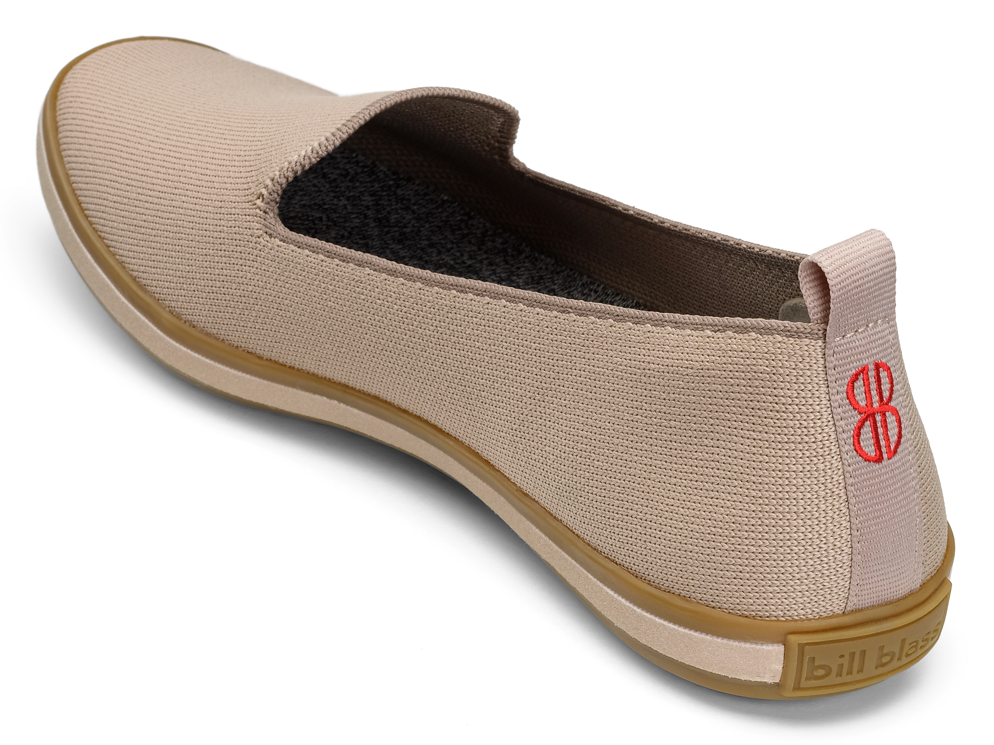 Sutton Knit Slip On seen from behind - Oatmeal