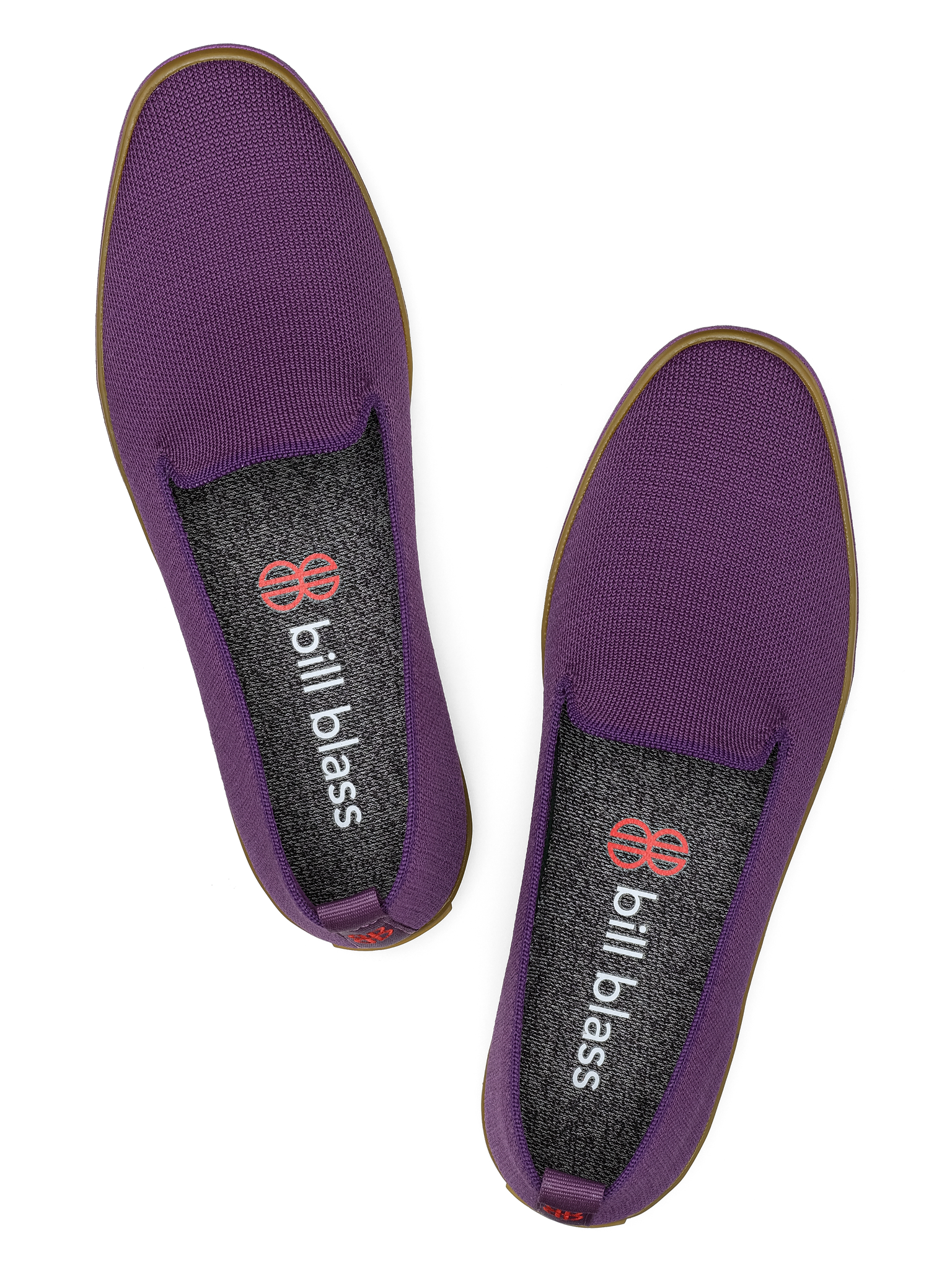 Sutton Knit Slip On seen from above - Purple Heart