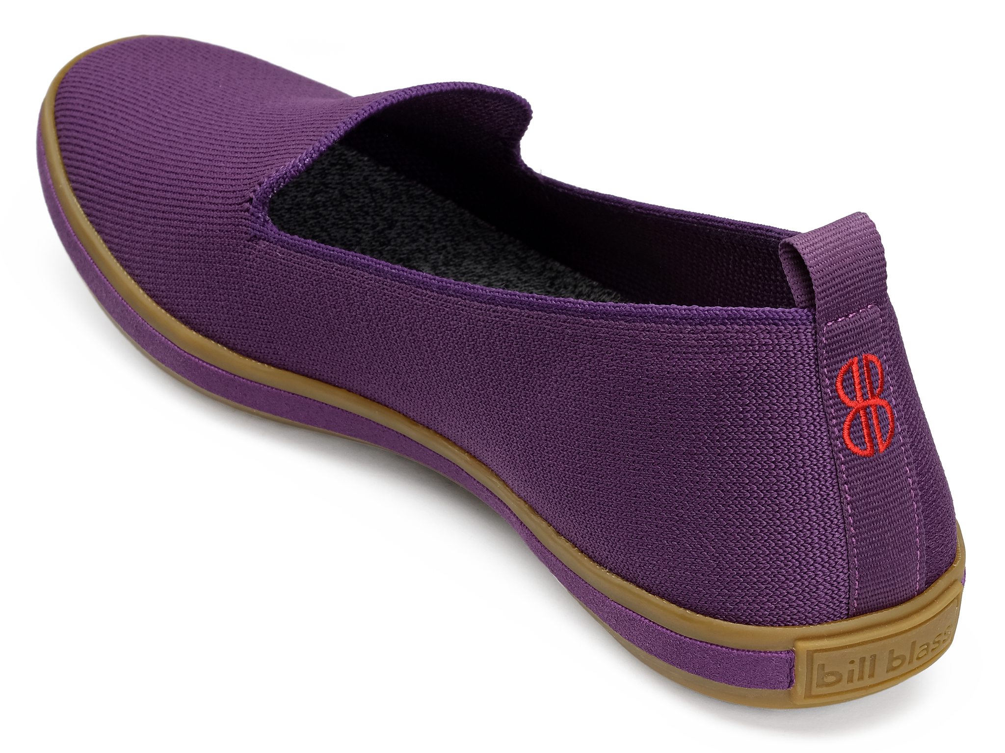 Sutton Knit Slip On seen from behind - Purple Heart