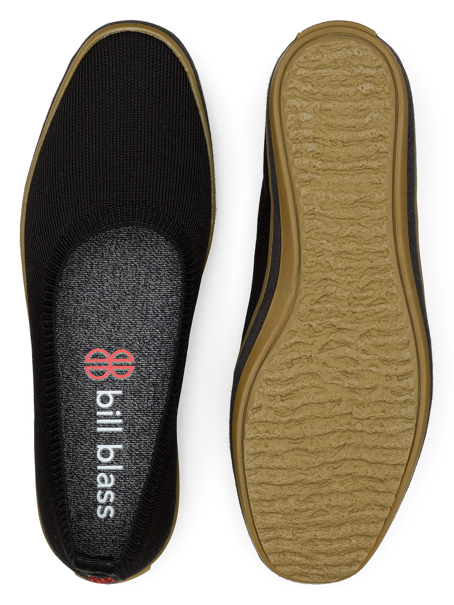 Sutton Knit Ballet and sole seen from above - Black