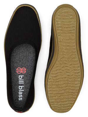 Sutton Knit Ballet and sole seen from above - Black