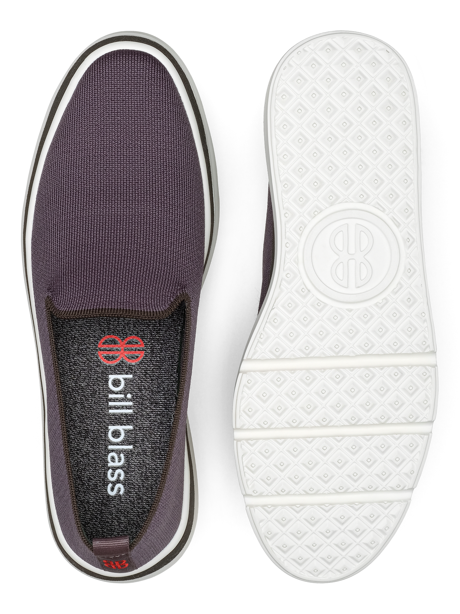 Sutton Knit Sneaker and sole seen from above - Slate