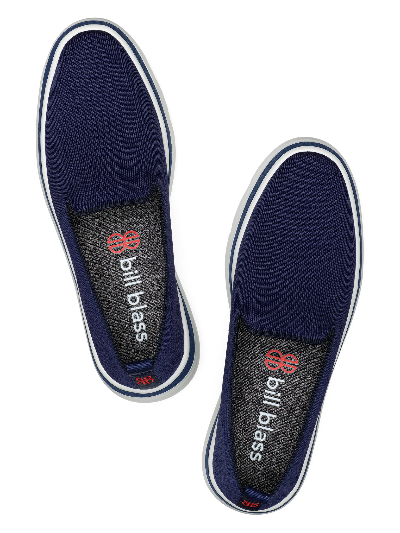 Sutton Knit Sneaker seen from above - Navy