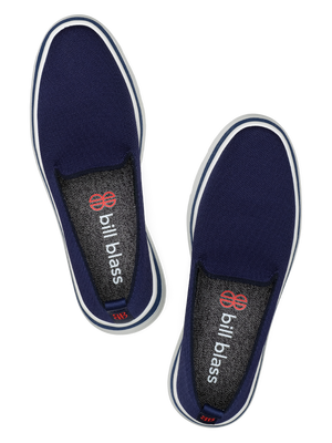 Sutton Knit Sneaker seen from above - Navy