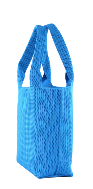 Sutton City Tote - Blue Stripe seen from the other side