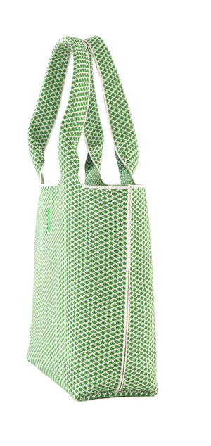 Sutton City Tote - Parakeet Green Diamond - Large