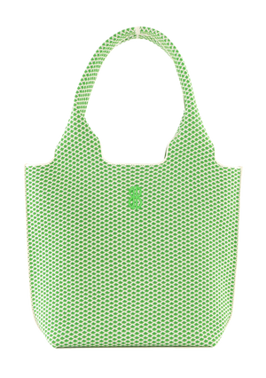 Sutton City Tote - Parakeet Green Diamond seen from the other front