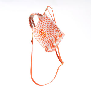 Sutton City Tote - Orange Diamond overall view