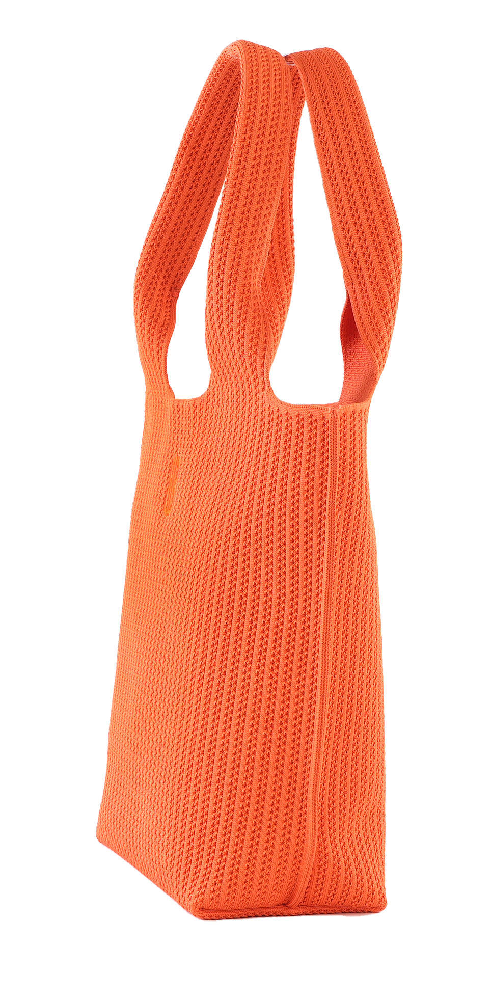 Sutton City Tote - Orange Stripe seen from the side