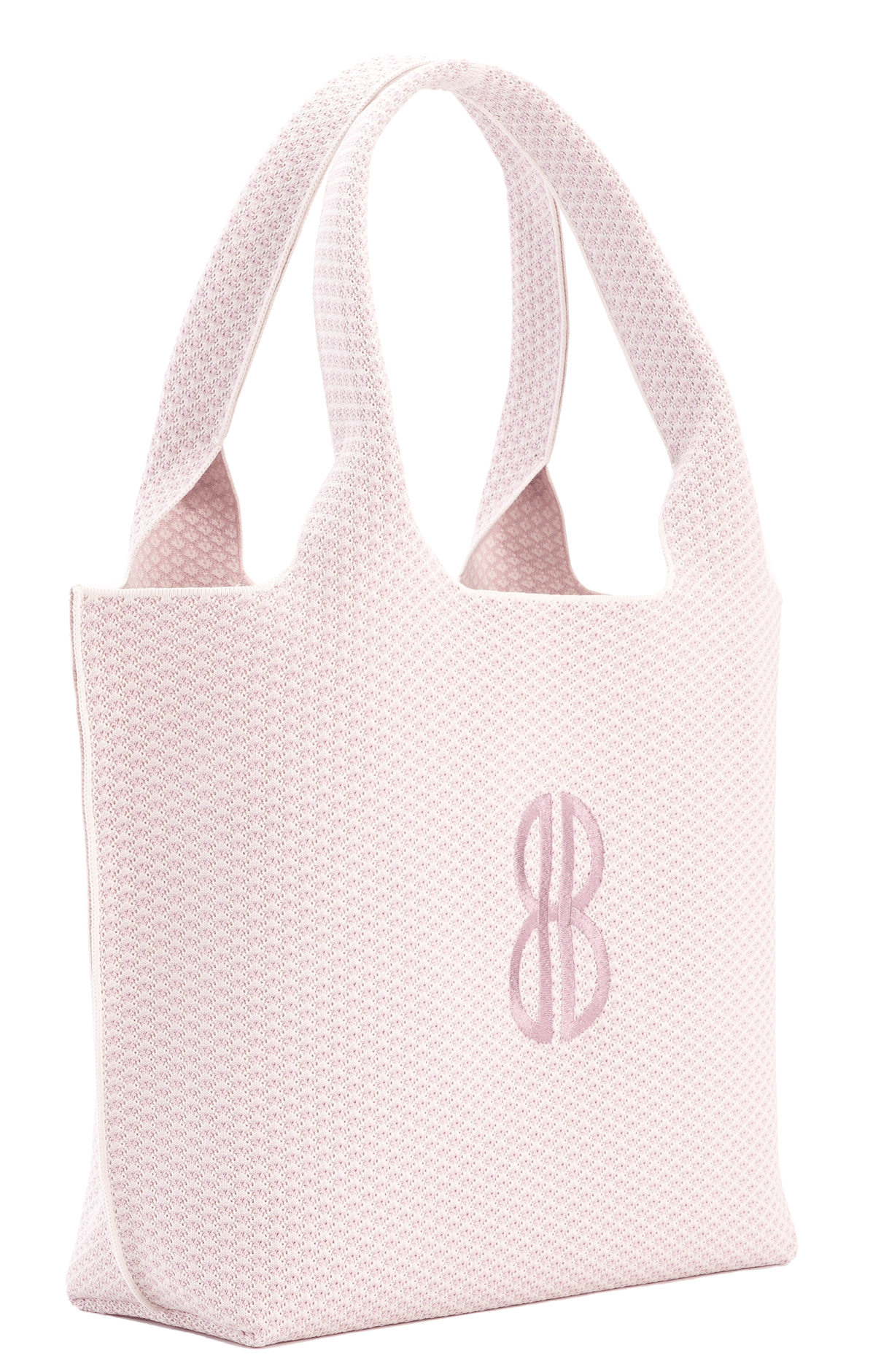 Sutton City Tote - Petal Pink Diamond Monogram / Detachable Metal Chain - Large