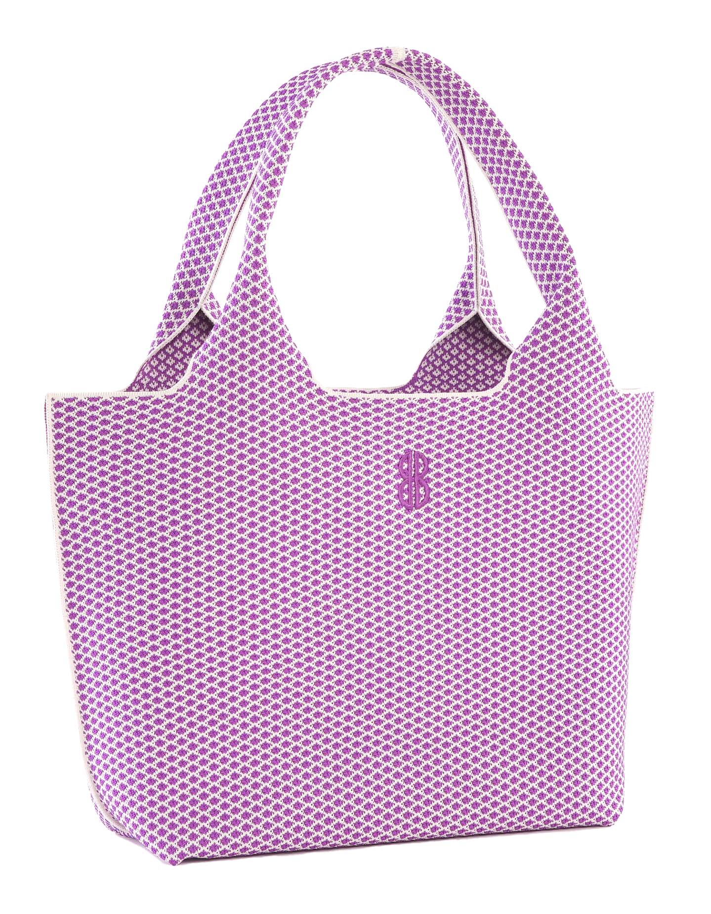 Sutton City Tote - Purple Diamond seen from the other front