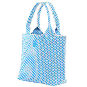 Sutton City Tote - Blue Diamond seen from the side