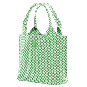 Sutton City Tote - Parakeet Green Diamond seen from the other front