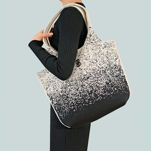 Sutton City Tote - Black Sprinkle - Medium