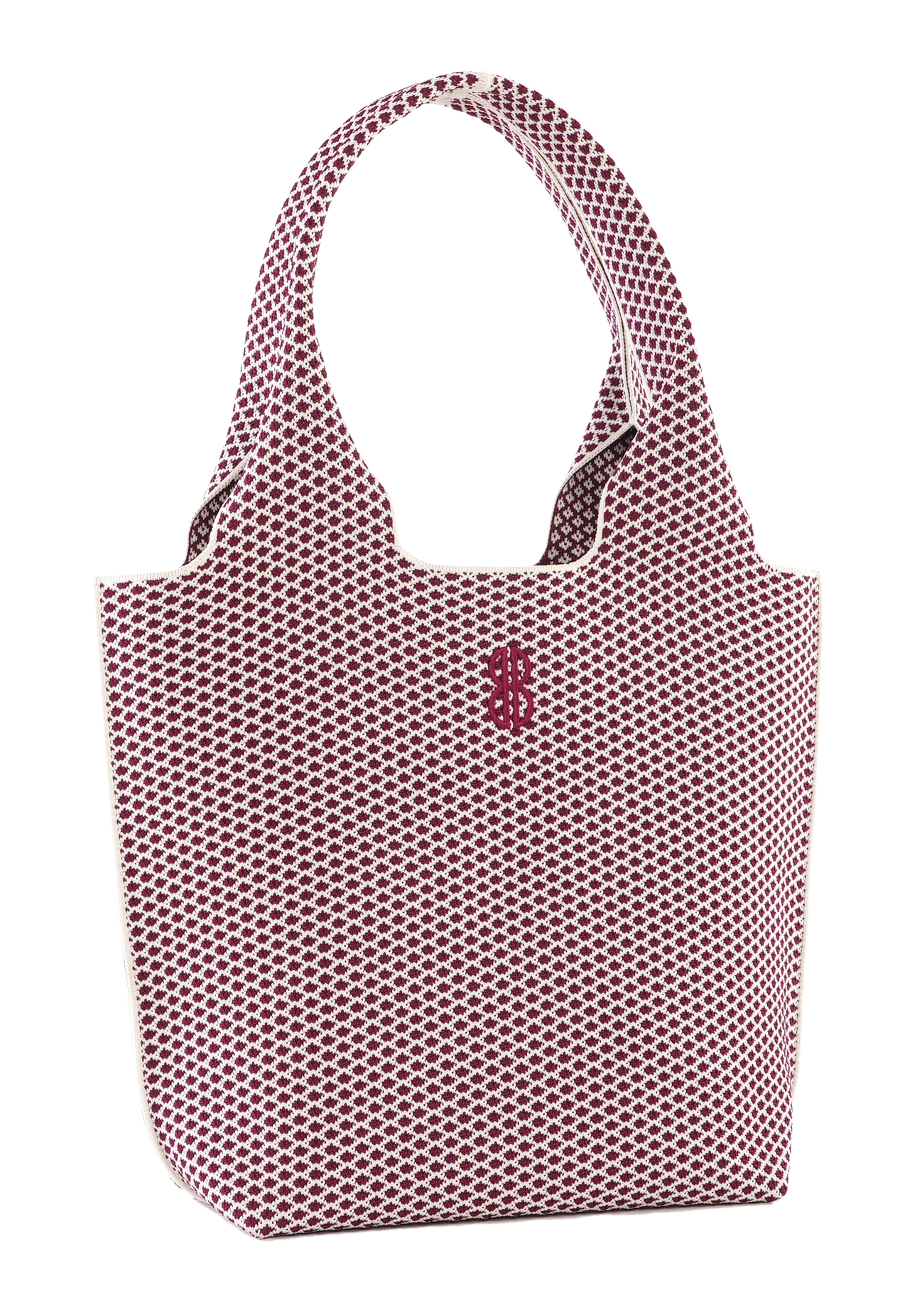 Sutton City Tote - Wine Diamond seen from the other front