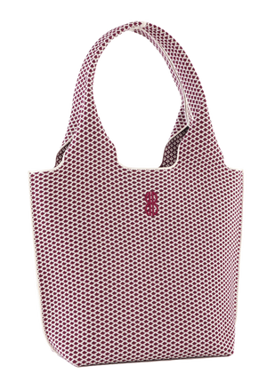 Sutton City Tote - Wine Diamond seen from the other front