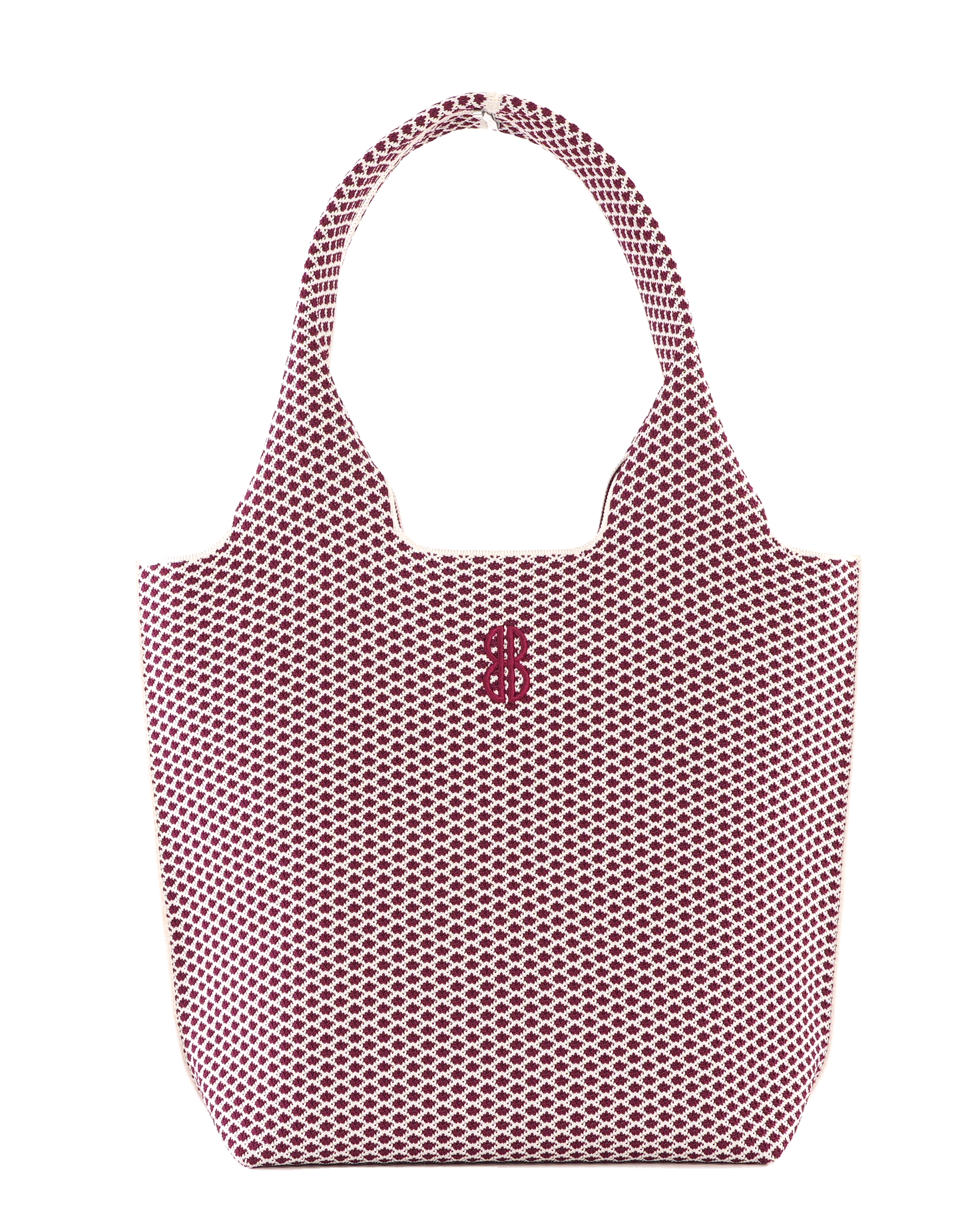 Sutton City Tote - Wine Diamond seen from the other front