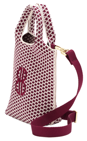 Sutton City Tote - Wine Diamond seen from the side